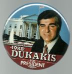 Mike Dukakis 6 Inch Pin
