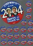  Kerry-Edwards 6 Inch Pin and 50-State Set