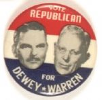 Dewey-Warren Vote Republican