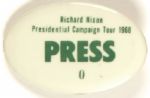 Nixon 1968 Campaign Tour Press Pin