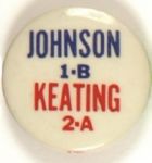 Johnson, Keating Split Ticket