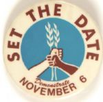Set the Date Vietnam War Protest Pin