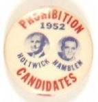 Error, Holtwick 1952 Prohibition Party