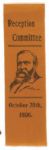 Harrison 1896 Reception Ribbon