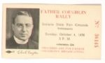 Father Coughlin Rally Ticket