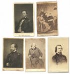 Group of 5 Civil War Era CDVs