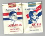 Bush and Dukakis Cigarettes