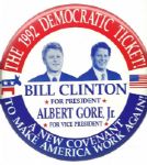 Clinton-Gore 9 Inch Celluloid from 1992