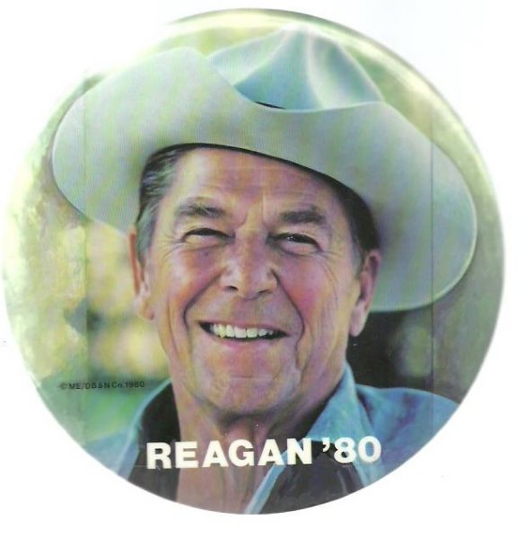 Reagan Cowboy Hat 6 Inch Pin