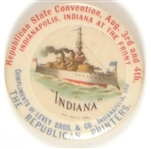 McKinley Era USS Indiana Convention Pin