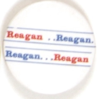 Reagan Red, White and Blue Celluloid