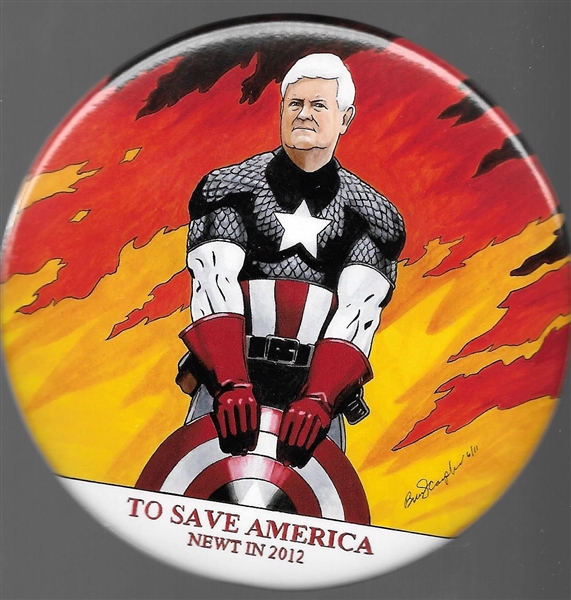 Newt Gingrich Captain America 