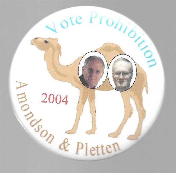 Amondson and Pletten Prohibition Party Camel 