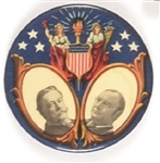 Taft, Sherman Rare Lady Liberty and Shield Jugate