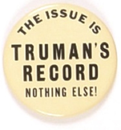 The Issue is Trumans Record