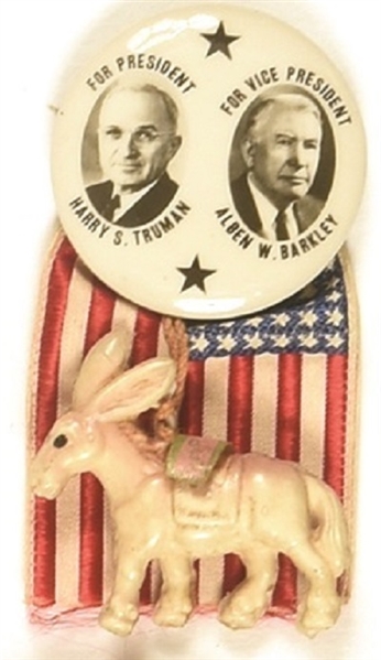 Truman, Barkley With Donkey, Ribbon