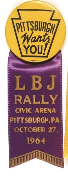 Pittsburgh Wants You LBJ Rally