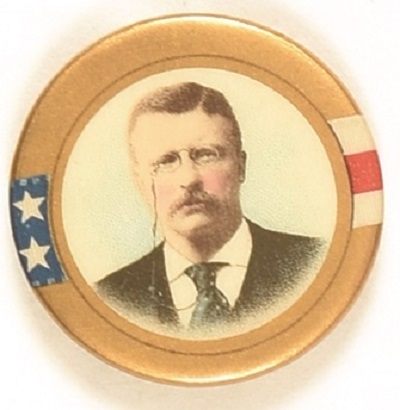 Theodore Roosevelt Stars, Stripes With Gold Border