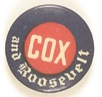 Cox and Roosevelt Scarce Celluloid