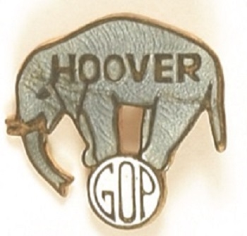 Hoover Enamel Elephant Pin