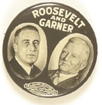 Roosevelt, Garner Tough Black, White Jugate