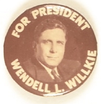 Willkie Sepia Celluloid