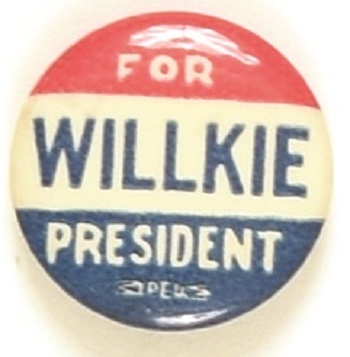 Willkie for President Universal Badge