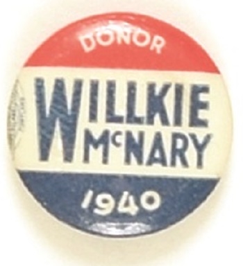 Willkie, McNary Donor