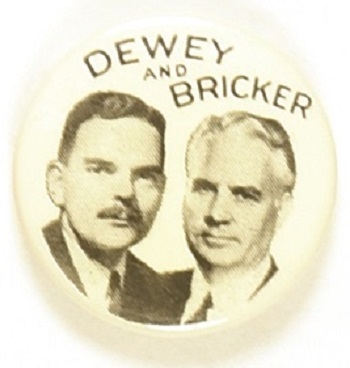 Dewey, Bricker Celluloid Jugate