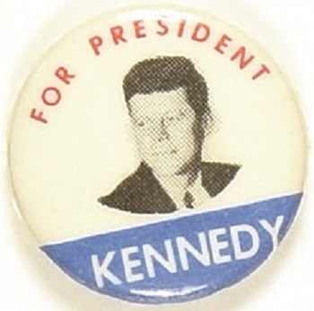 John F. Kennedy for President Smaller Size Celluloid