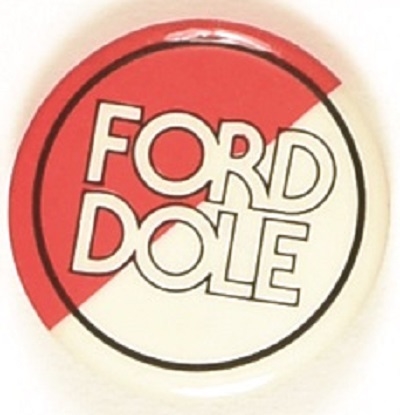 Ford, Dole Red and White Diagonal Pin