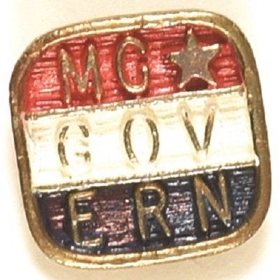 McGovern Enamel Pin With Raised Letters