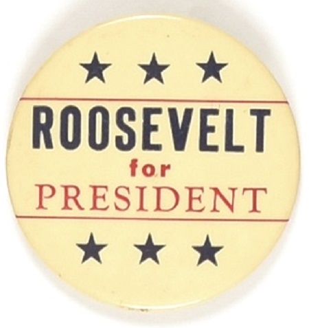 Franklin Roosevelt for President Stars Celluloid