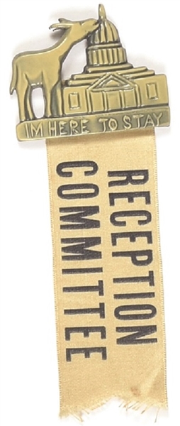 Truman Reception Committee Pin, Ribbon