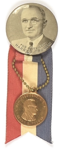 Truman Pin with Ribbon, Medal