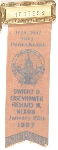 Eisenhower 1957 Inauguration Aides Badge