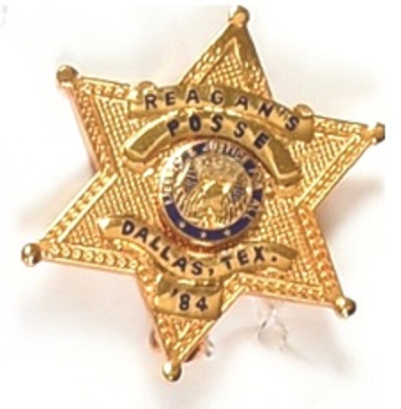 Reagan 1 3/4 Inch Posse Badge