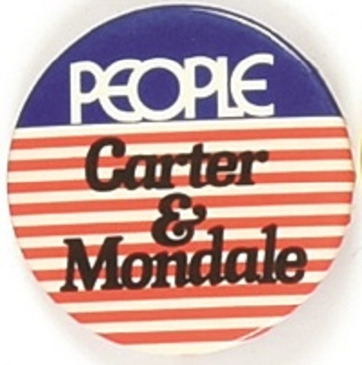 PEOPLE for Carter, Mondale AFSCME Button