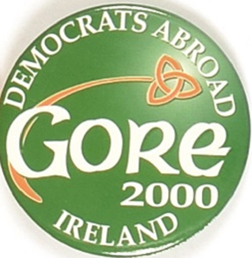 Gore Democrats Abroad Ireland Green Celluloid