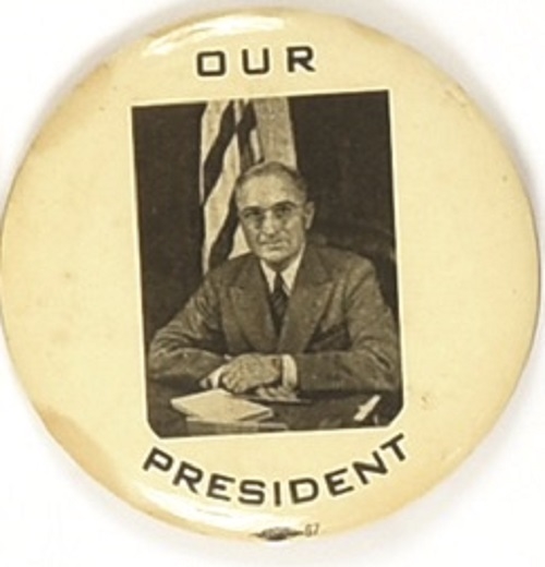 Harry Truman At His Desk