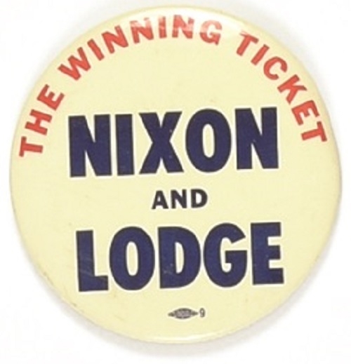 Nixon and Lodge the Winning Ticket