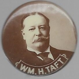 Wm. H. Taft Sepia Pin 