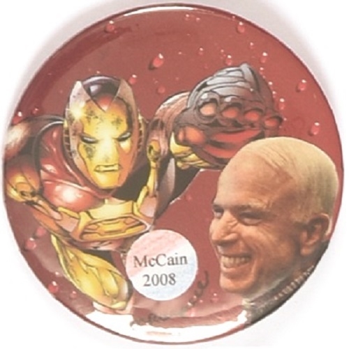 John McCain Iron Man One of a Kind Pin by David Russell