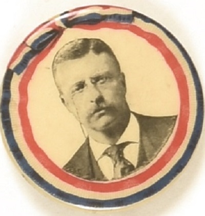 Theodore Roosevelt Ribbon Design Celluloid