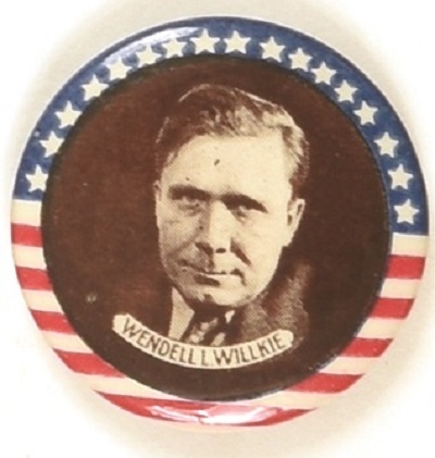 Willkie Stars and Stripes Border, Brown Photo
