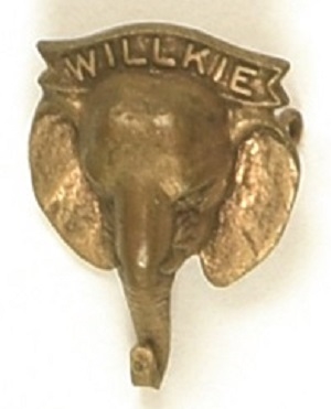 Willkie Metal Elephant Pin