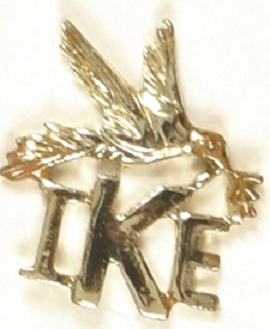 Eisenhower Ike Peace Dove Jewelry Pin