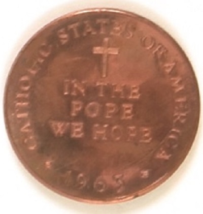 Anti Catholic JFK Medal