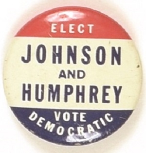 Johnson and Humphrey Vote Democratic