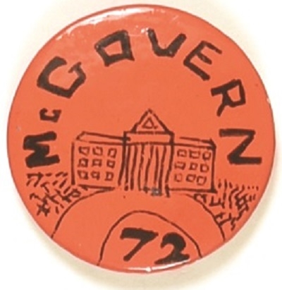 McGovern Hand-Painted White House Pin